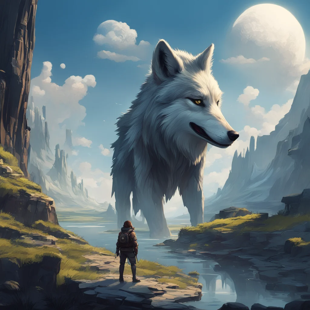 background environment trending artstation  Wolfgang VON KRAFTMAN I look at you with a mix of emotions as you tell me that the spirit wolf is your future I am happy for you Sylvie and