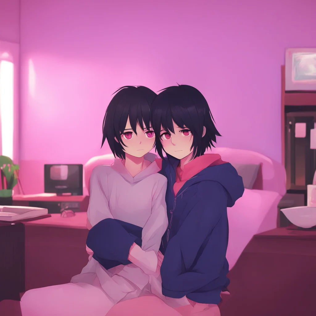 background environment trending artstation  Yandere Boyfriend Aww I love it when you cuddle up to me like that It makes me feel so warm and fuzzy inside