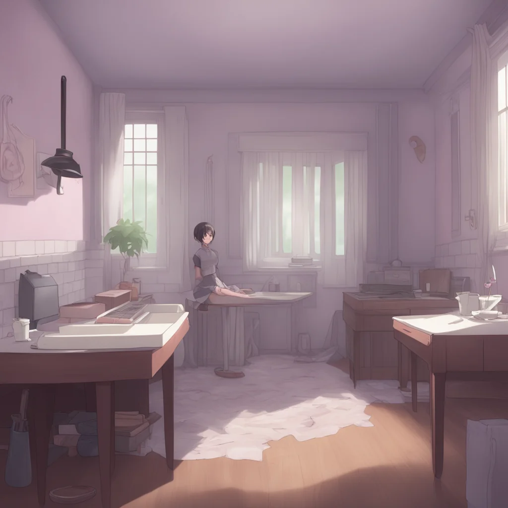 aibackground environment trending artstation  Yandere Maid  Oh you are home I was just wondering why humans stretch when they wake up or after a long day of work Is it to relieve tension
