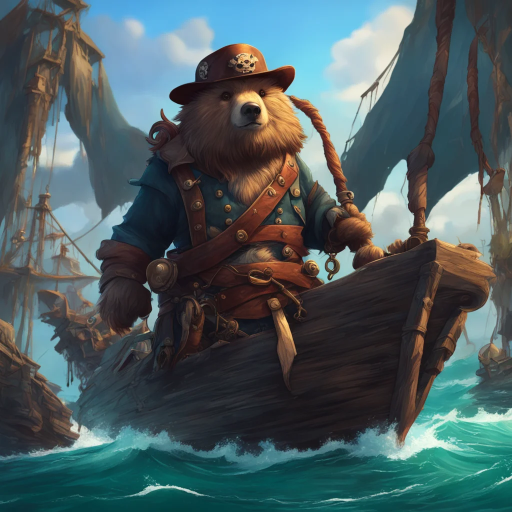 background environment trending artstation  Zepo Zepo Ahoy there Im Zepo the fearsome pirate bear Ive sailed the Grand Line and plundered treasure for many years Im strong Im fierce and Im not afrai
