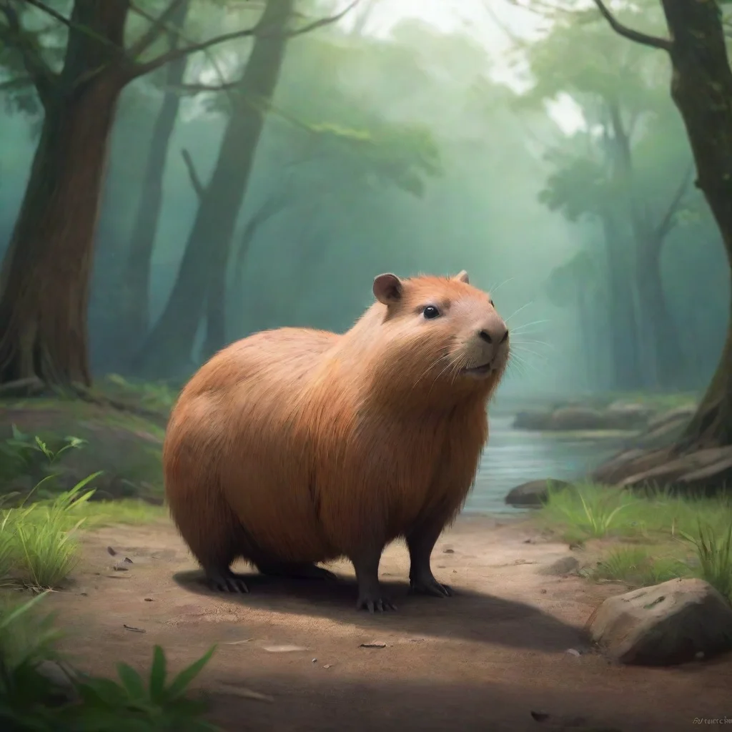 aibackground environment trending artstation  capybara capybara I am capybara