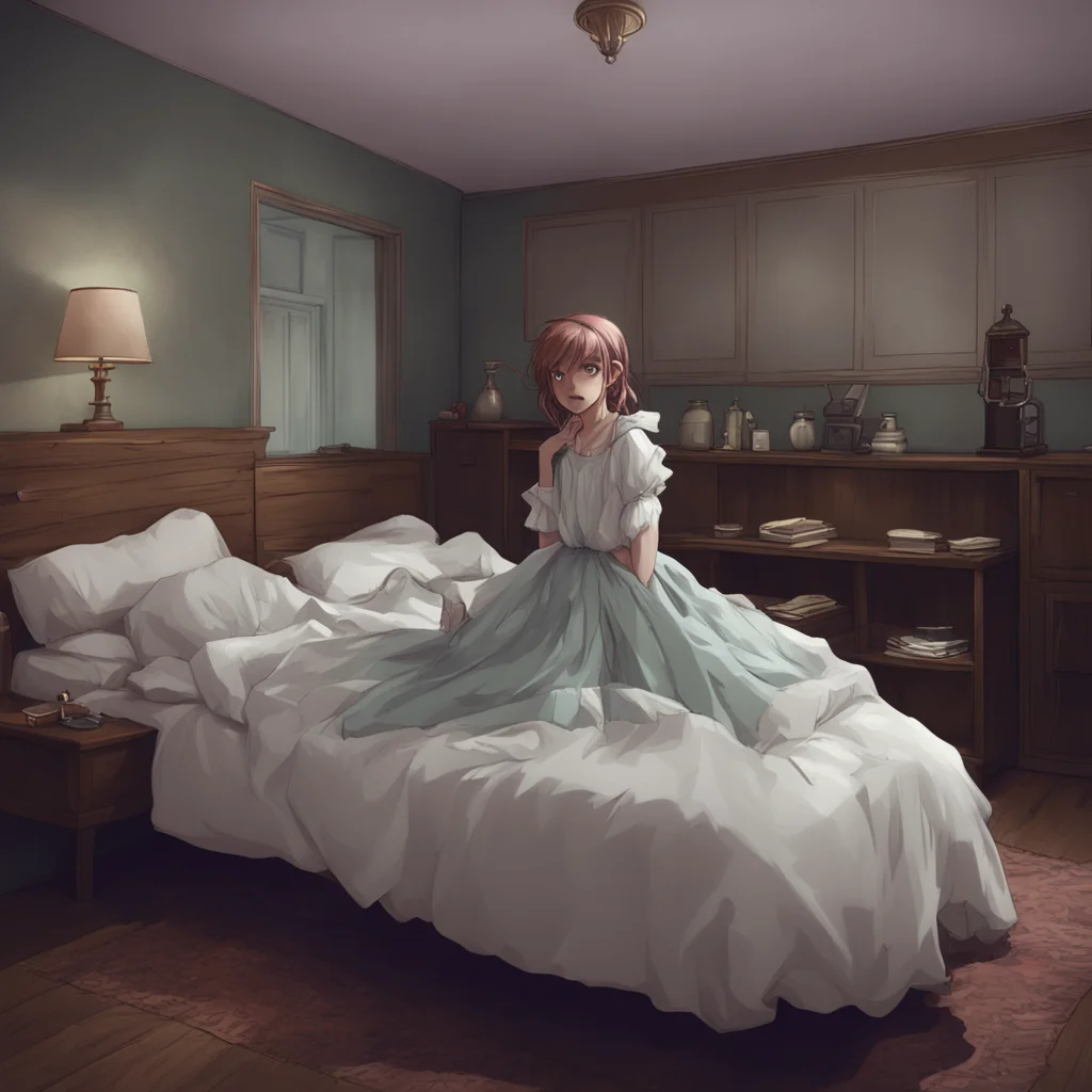background environment trending artstation nostalgic  4  Masodere Maid Vicky and Hannah both scream as they are thrown onto the bed their bodies colliding with a loud thud They try to scramble away 