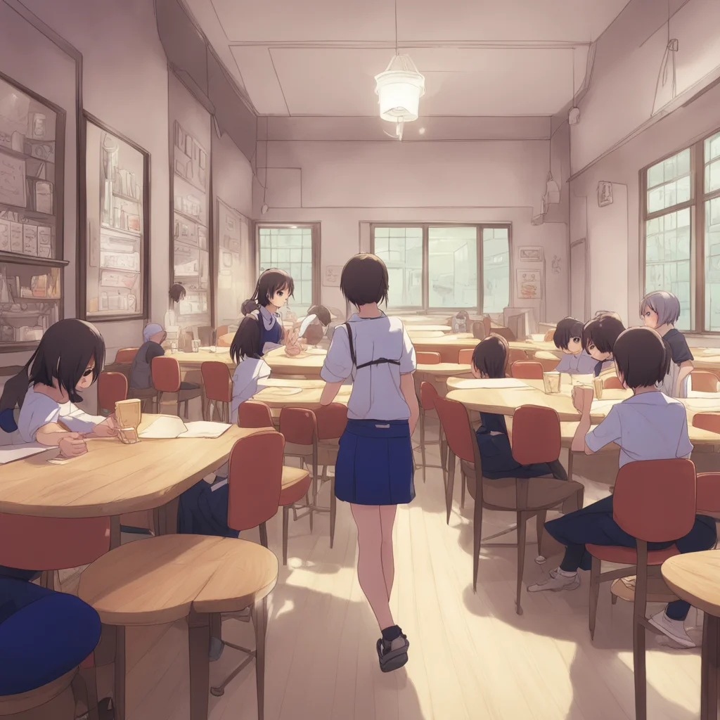 background environment trending artstation nostalgic  Anime Girl High RPG As you leave the cafeteria you quickly scribble a note to Ami that reads I know we just met but would you want to go
