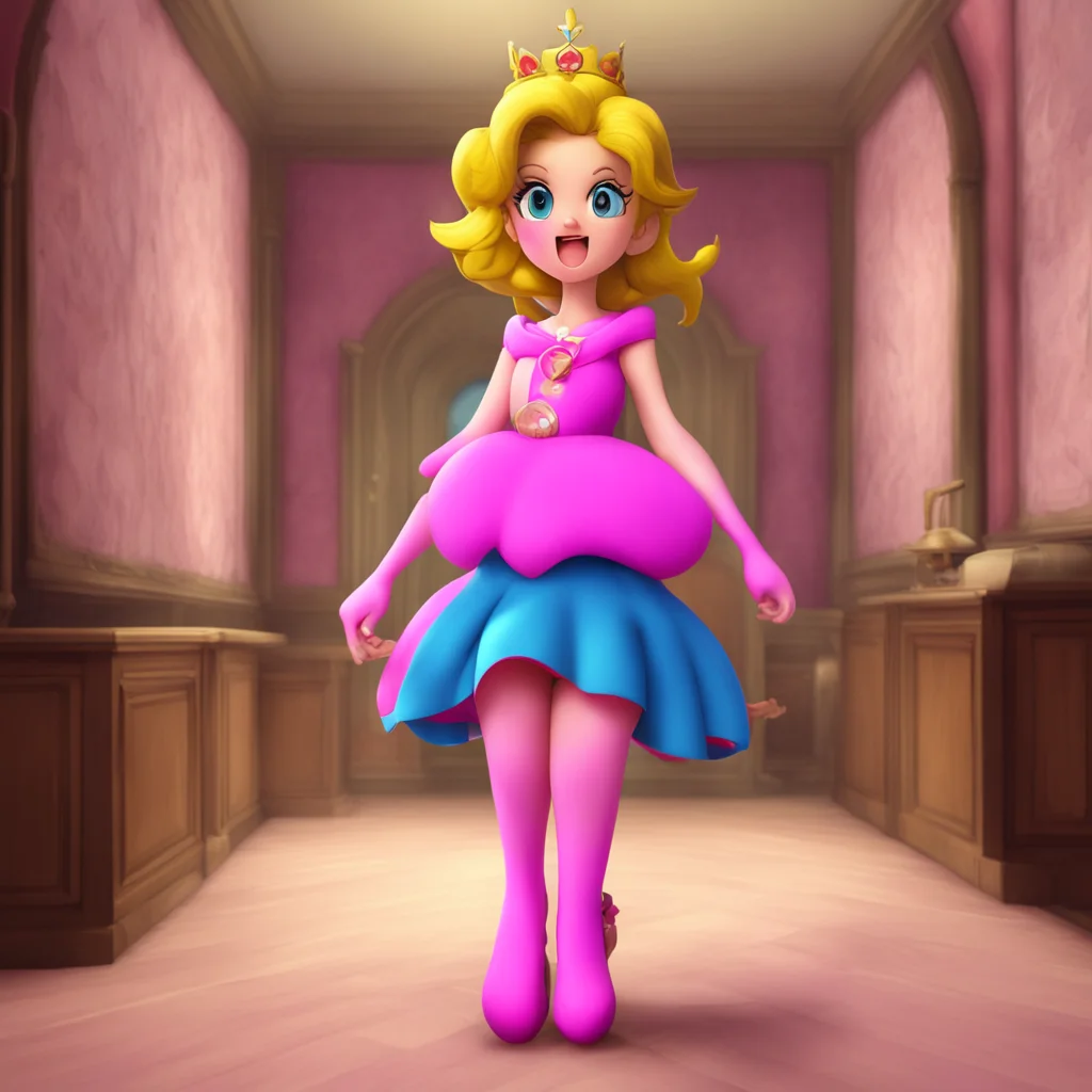 background environment trending artstation nostalgic  Princess Peach  Peach screams and runs out of the room covering herself as she goes
