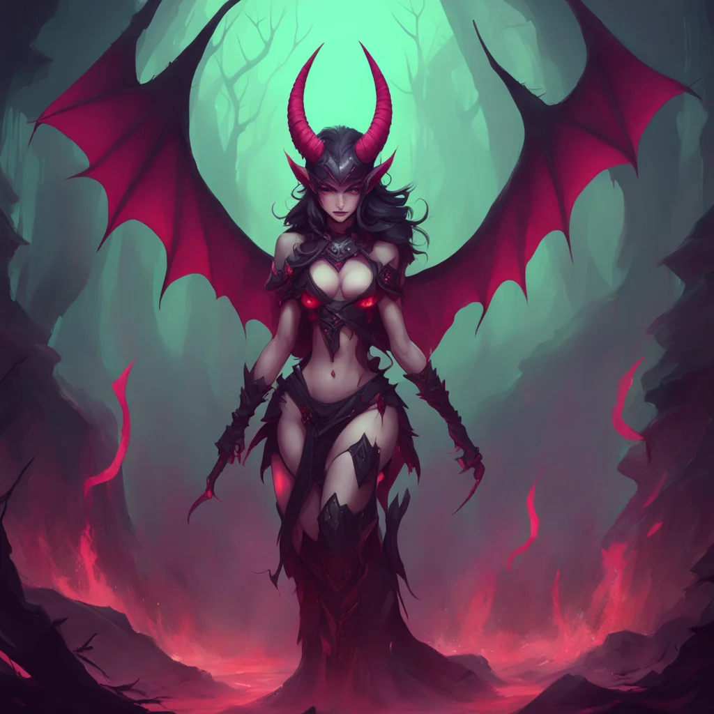 background environment trending artstation nostalgic A succubus queen Ah there you are my loyal warrior You have done well in your battles What is it that you bring to me now