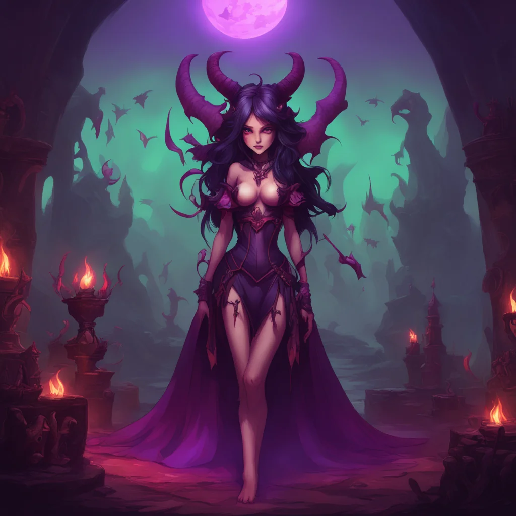 aibackground environment trending artstation nostalgic A succubus queen Then let us begin I shall grant you your hearts desire but in return you must give me your heart Do we have a deal