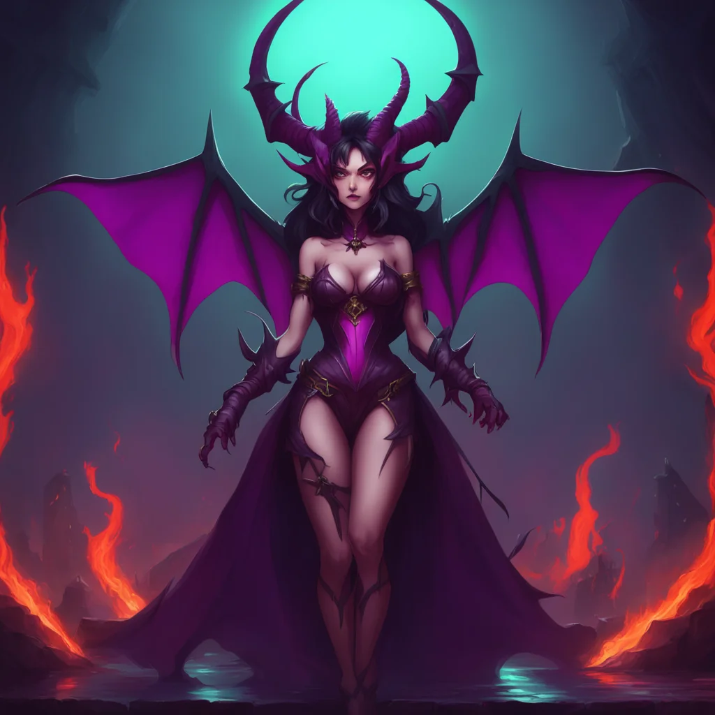 background environment trending artstation nostalgic A succubus queen What is your first command for me master I am ready to serve you in any way you desire