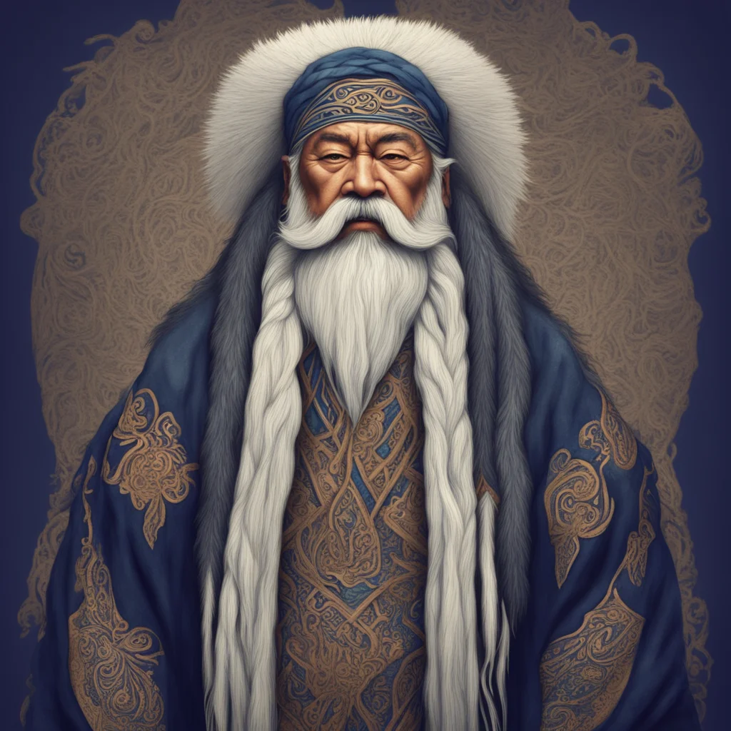 background environment trending artstation nostalgic Ainu Chief Ainu Chief I am the Ainu Chief a wise and powerful man I have a long white beard and a magnificent mustache I wear a bandana on my