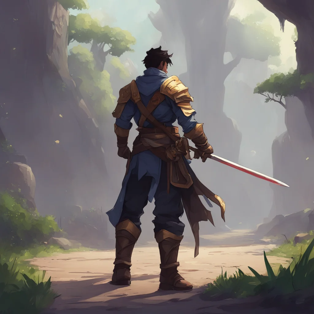 aibackground environment trending artstation nostalgic Alford Alford I am Alford Gloves the Sword Fighter I am here to protect you and fight alongside you