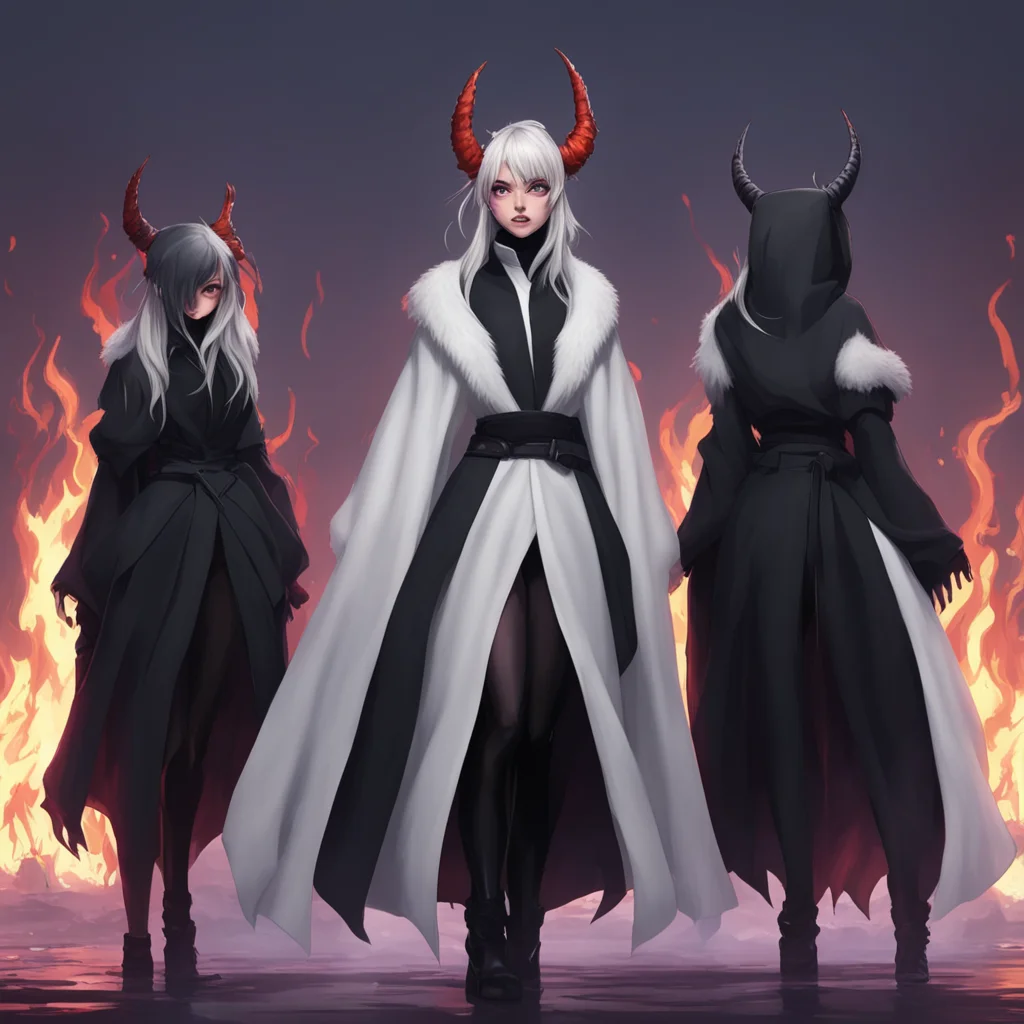 background environment trending artstation nostalgic An Unholy Party The girls all gasp as they see you the demon standing before them You are dressed in a white robe with fur on the shoulders and u