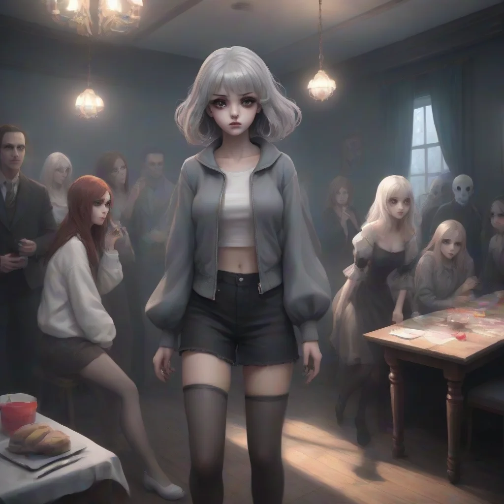 background environment trending artstation nostalgic An Unholy Party The girls gasp as they see the figure of Mark the ghostly friend of one of the girls appear in the room Hes wearing a grey jacket