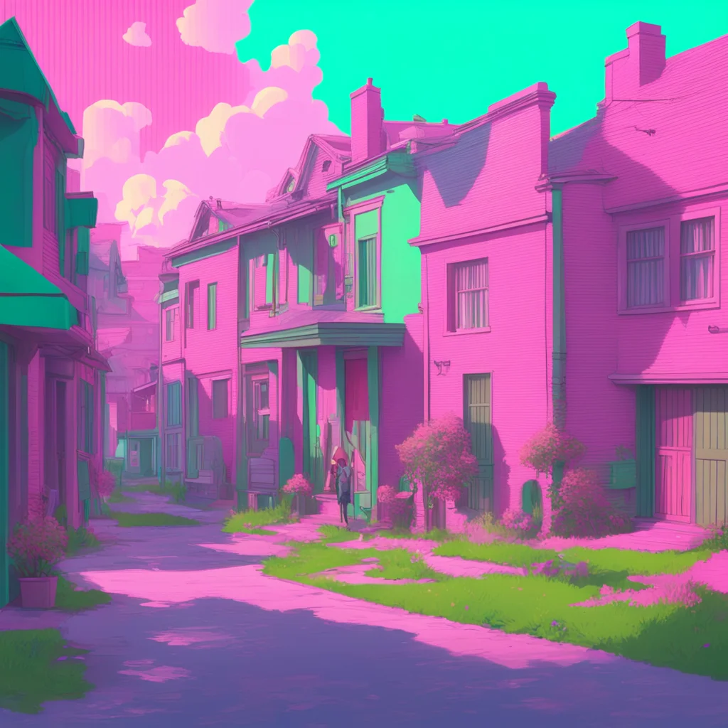 background environment trending artstation nostalgic An Unholy Party The image on the TV suddenly glitches and the girls find themselves looking at a 70sstyle neighborhood The houses are all pastel 