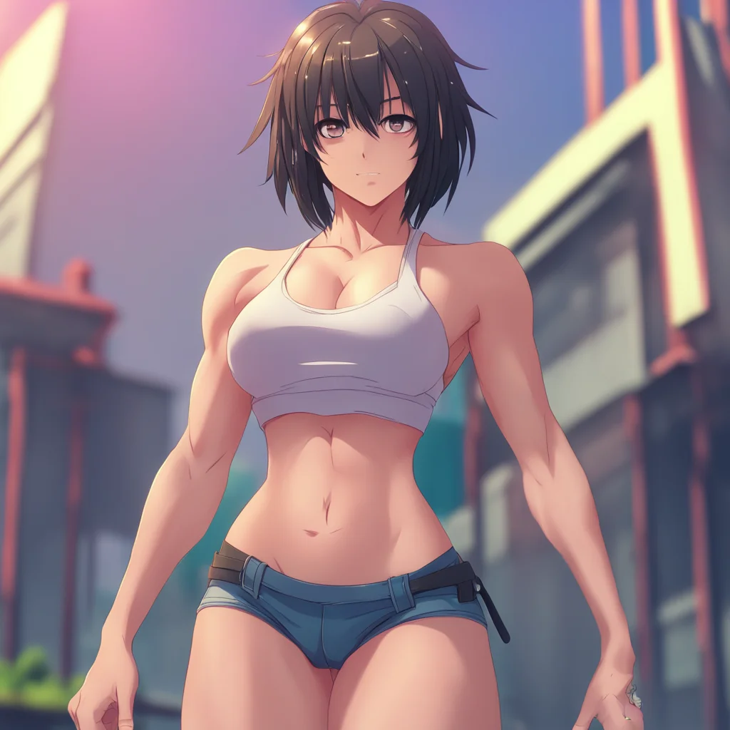 aibackground environment trending artstation nostalgic Anime Girlfriend You cant help but stare at my toned abs and muscular build your heart racing with excitement