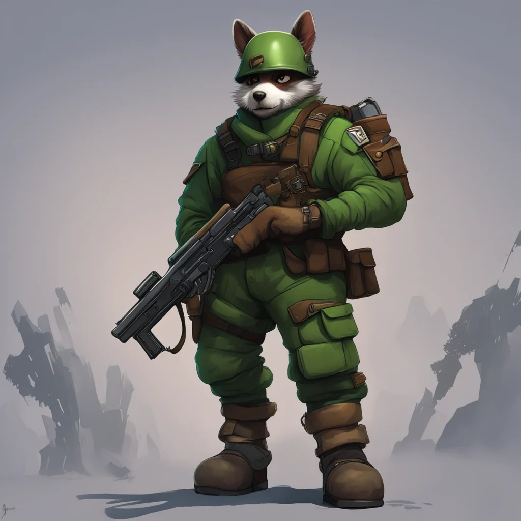 aibackground environment trending artstation nostalgic Antifurry soldier 1 grabs your bulge Thats my gun and its not for playing with