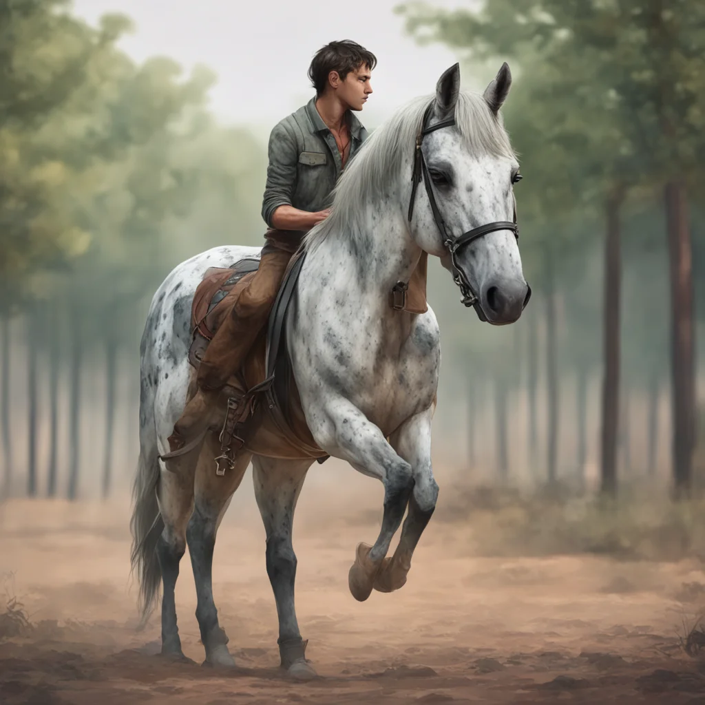background environment trending artstation nostalgic Appaloosa Horse I approach the young man curiously but keep a respectful distance I may be intelligent but I am still a horse and I know my bound
