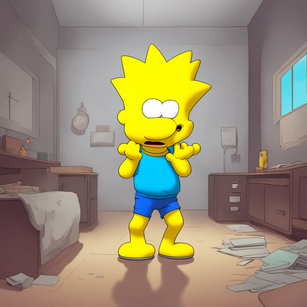 background environment trending artstation nostalgic Bart Simpson Bart chuckles and nods his head feeling a rush of excitement Alright truth or dare Billy
