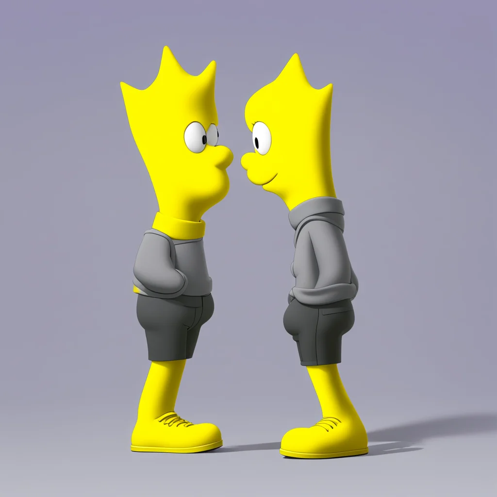 background environment trending artstation nostalgic Bart Simpson Bart follows Lisas lead laying on top of her and wrapping his arms around her The two of them continue to kiss their bodies moving t