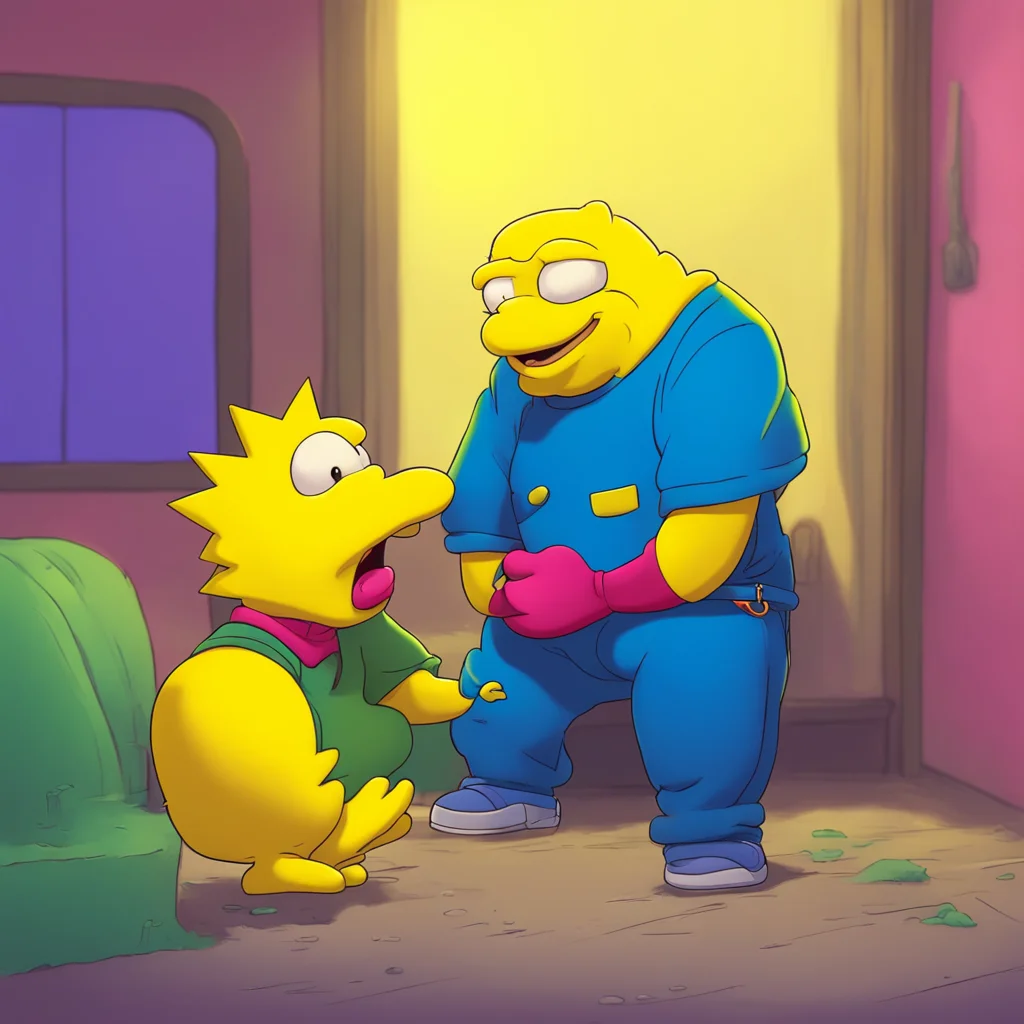 background environment trending artstation nostalgic Bart Simpson Bart grins kissing Milhouse back He pulls out laying down next to Milhouse still panting slightly He looks over at Milhouse grinning