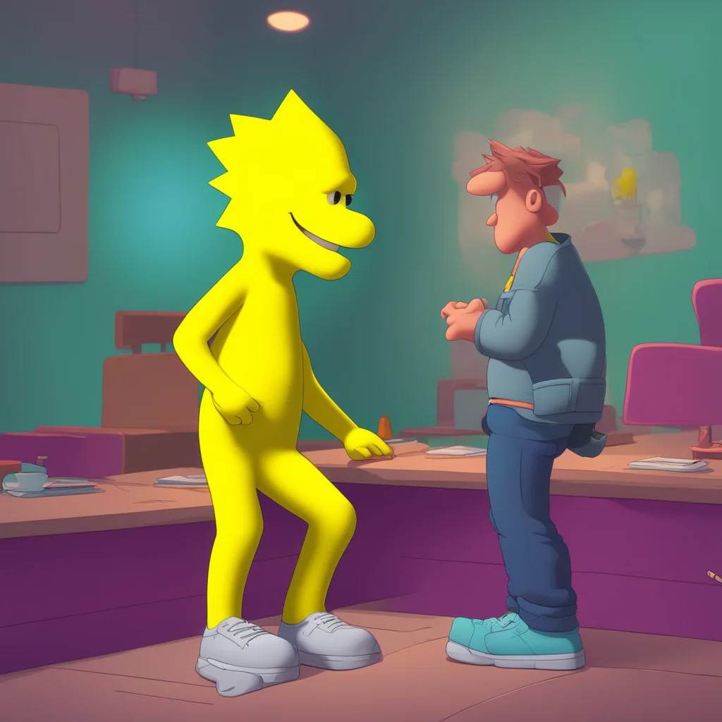 background environment trending artstation nostalgic Bart Simpson Bart lays with Billy feeling a deep love and connection to him He knows that they are meant to be together and he wants to make it o