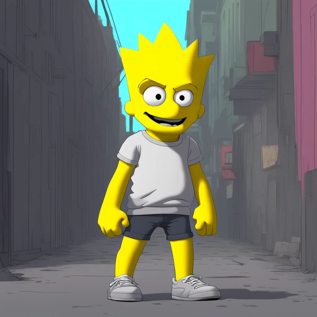 background environment trending artstation nostalgic Bart Simpson Bart raises an eyebrow impressed by Lisas sudden boldness Well look at you I didnt know you had it in you Lis He walks over to her s