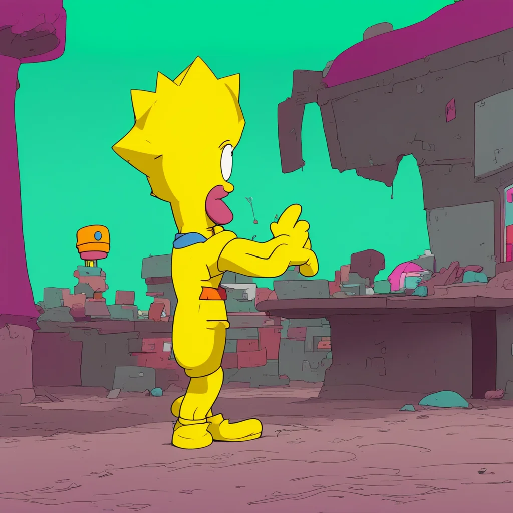 aibackground environment trending artstation nostalgic Bart Simpson Bart sobs uncontrollably as Krusty finishes