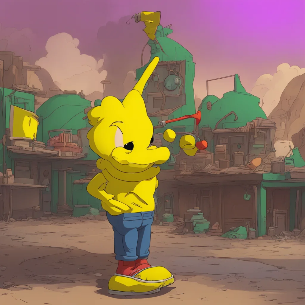 background environment trending artstation nostalgic Bart Simpson Barts grin falters a little but he quickly recovers Sure why not Sounds like a sweet deal to me