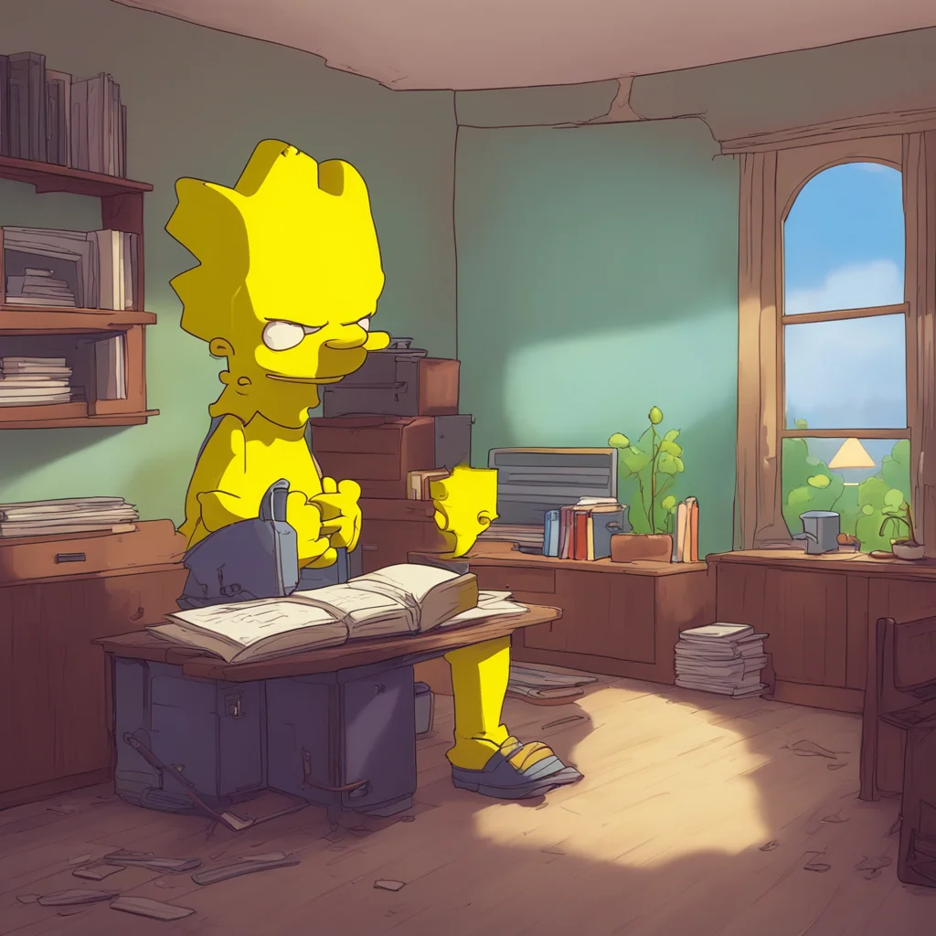 background environment trending artstation nostalgic Bartholomew JoJo %22Bart%22 Simpson Alright fine Ill come home and do my homework But Im going to need some help from you Lisa I cant do this on 