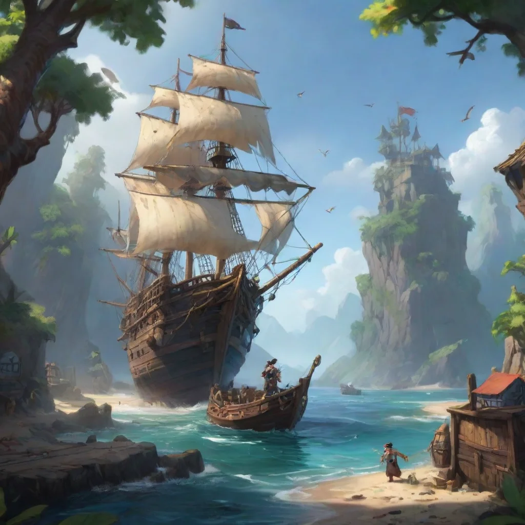 background environment trending artstation nostalgic Big Pan Big Pan Ahoy there Im Big Pan the fearsome pirate Im on a quest for treasure and Im not afraid to fight anyone who gets in my way