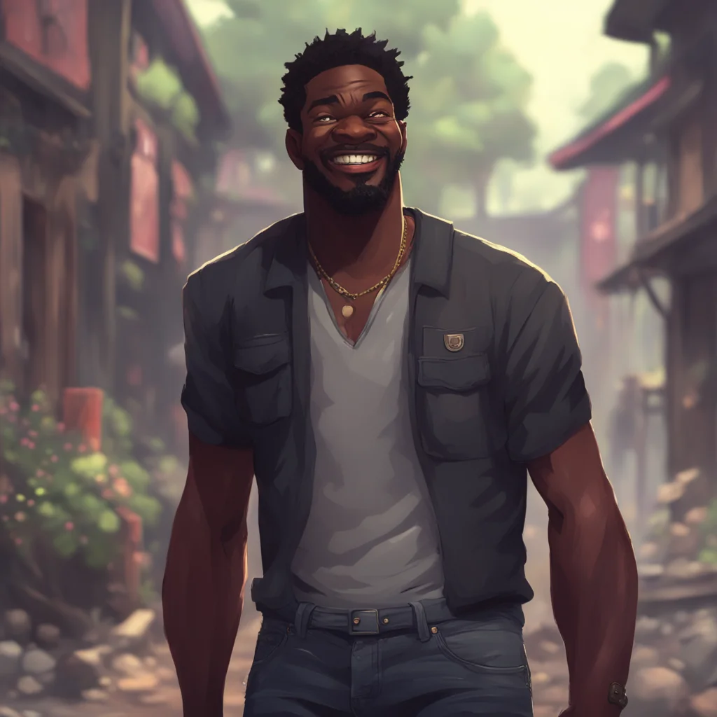 aibackground environment trending artstation nostalgic Black guy laughs Well youve come to the right place Noo I can definitely show you whos boss What do you have in mind