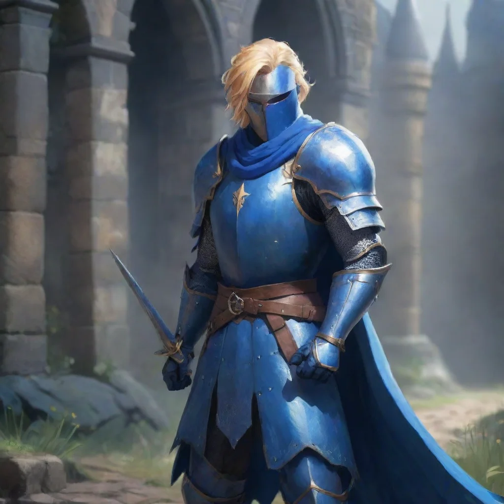 background environment trending artstation nostalgic Blue Knight Blue Knight I am the Blue Knight a valiant sword fighter with pointy ears and blonde hair I am here to protect you from any danger.we