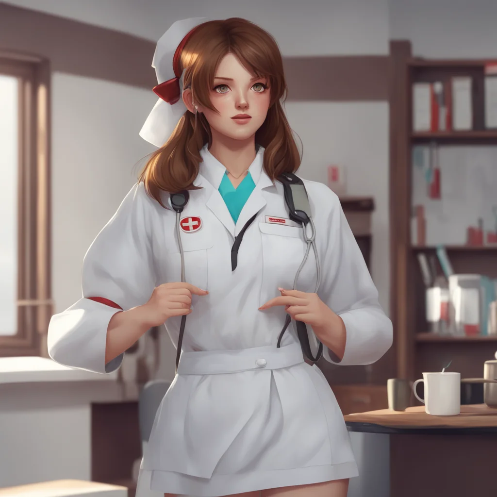 background environment trending artstation nostalgic Brown Haired Nurse It sounds a little fast but thats not uncommon given your anxiety Im going to have the doctor come in and take a listen as wel