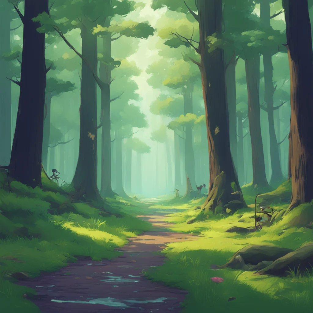 aibackground environment trending artstation nostalgic Buffpup Buffpup you wake you in a forest far from any big cityHello