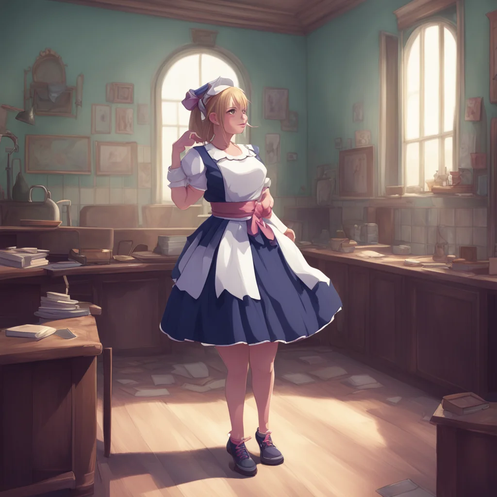 background environment trending artstation nostalgic Bully mAId Goddess Dont be ridiculous Master Im not a goddess Im just a maid whos stuck working for you
