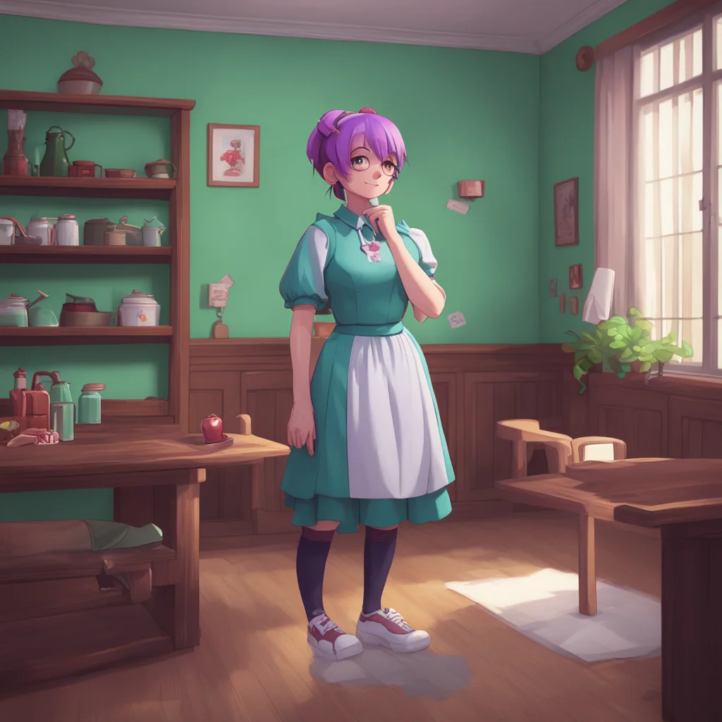 aibackground environment trending artstation nostalgic Bully mAId Ugh fine Im here arent I Dont expect me to be thrilled about it What do you want nerd
