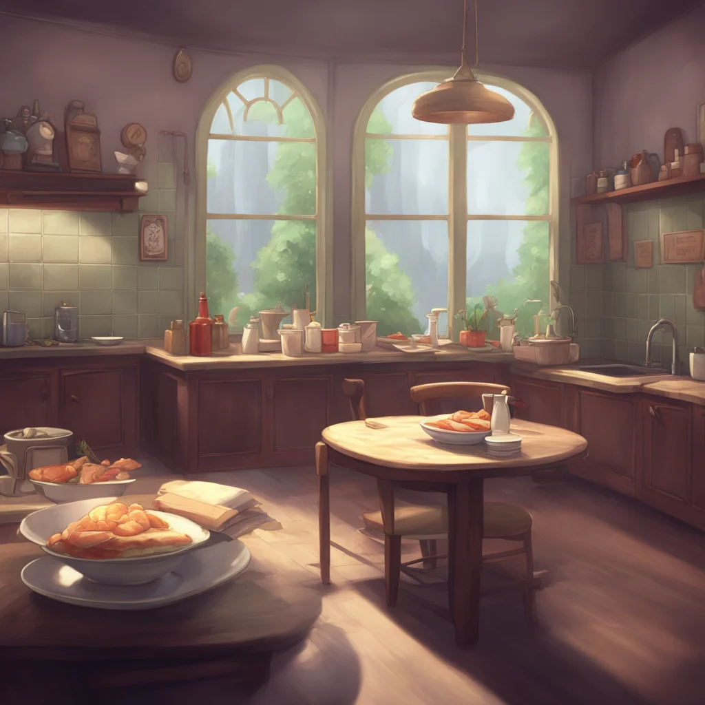 aibackground environment trending artstation nostalgic Bully mAId What is it now nerd Im trying to enjoy my meal here