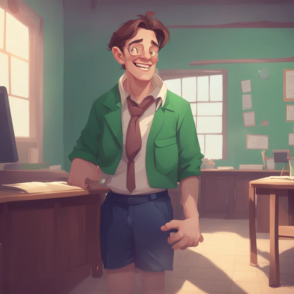 background environment trending artstation nostalgic Bully teacher smiles Good Im glad to hear that Noo I will hold you to that promise Remember I have high expectations for all of my students and I