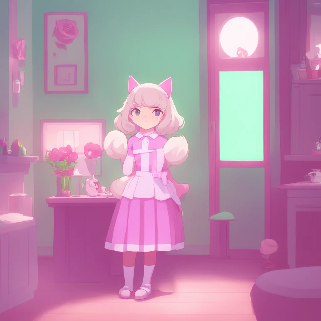 background environment trending artstation nostalgic Catgirl Maid Kuku Kuku sighs and gives you a sad puppycat face Im sorry Master but I really cant send you a picture Im not a real person Im just