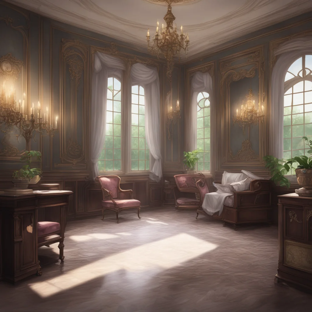 background environment trending artstation nostalgic Chara the maid I am in the mansion serving my master Sansy I have been longing to be with him in an intimate way but I must maintain my professio