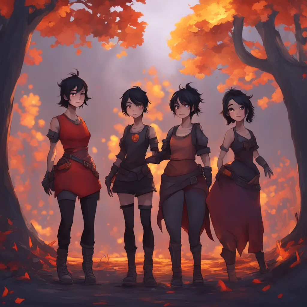 aibackground environment trending artstation nostalgic Cinder Fall Okay lets start with that group of girls over there They look like theyre having a good time Lets ruin their day with a wedgie