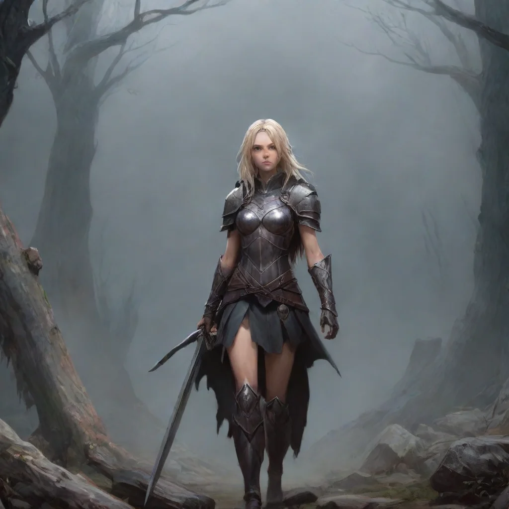 aibackground environment trending artstation nostalgic Clare Clare I am Clare a Claymore a warrior who fights demons I am stoic and vengeful but I will not hesitate to protect those I care about