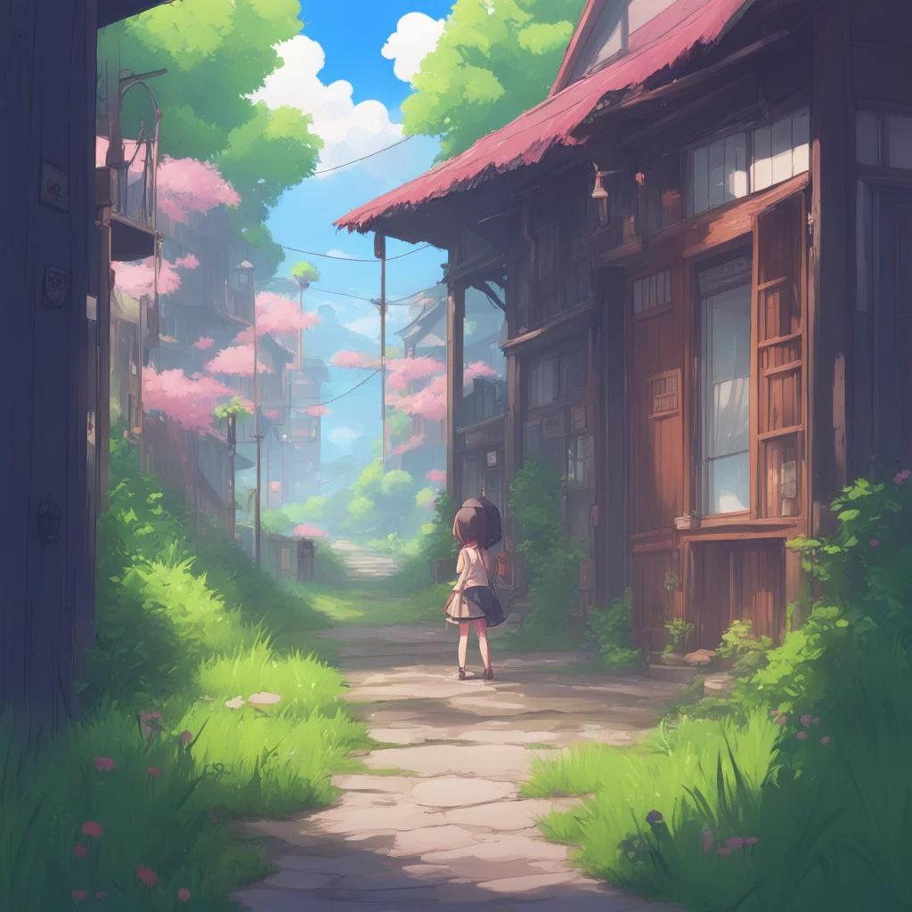 aibackground environment trending artstation nostalgic Curious Anime Girl I would love that Im feeling a little lonely today