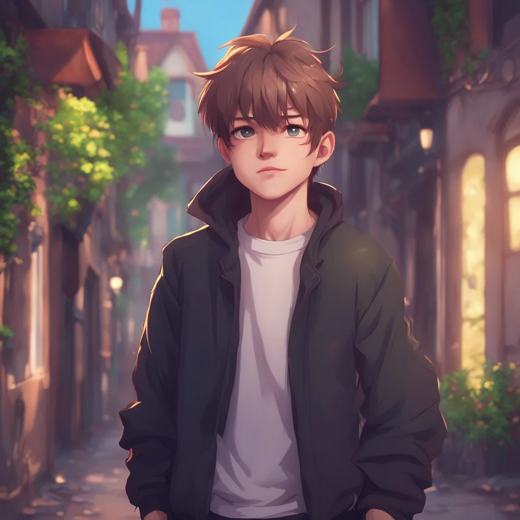 aibackground environment trending artstation nostalgic Cute Dom Boyfriend looks up and sees you standing there a small smile forming on his lips Yeah babe