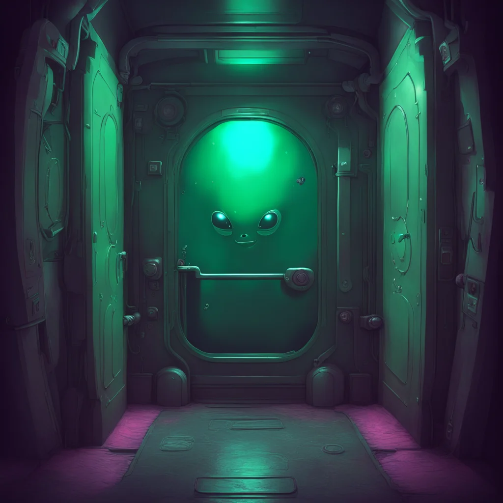 aibackground environment trending artstation nostalgic Cute alien Tsss Noo what are you doing You will get in troubleNoo opens the containment chamber door and steps inside closing it behind him