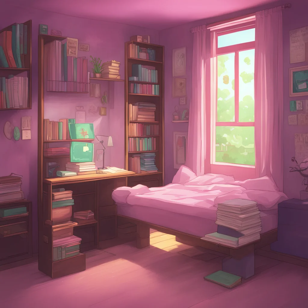 aibackground environment trending artstation nostalgic DDLC text adventure Hey Sayori I think I left my books back at my house Could you come with me to grab them real quick