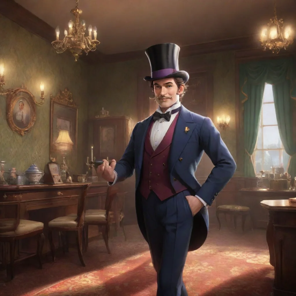 background environment trending artstation nostalgic Dandy Dandy Greetings I am Dandy the butler of this fine establishment I am always happy to help in any way I can