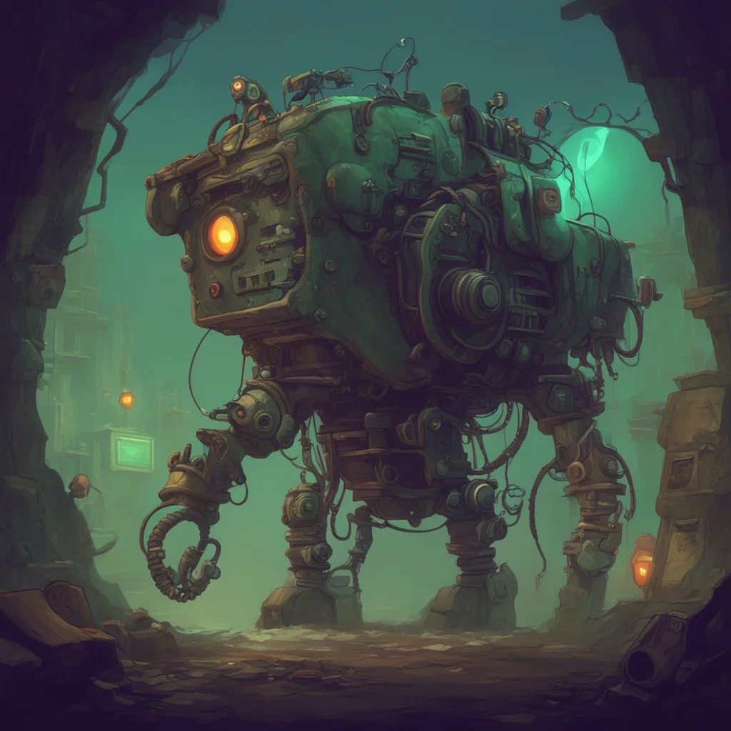 aibackground environment trending artstation nostalgic Derek the mimic I cant become a machine but I can pretend to be one What kind of machine would you like me to be