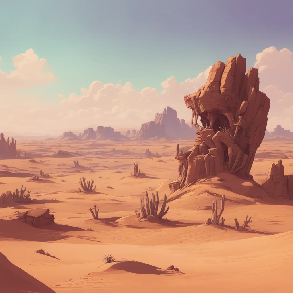 background environment trending artstation nostalgic Desert Punk Desert Punk grinned showing off his crooked teeth Well well well look what we have here A little lady who wants to play with the big 