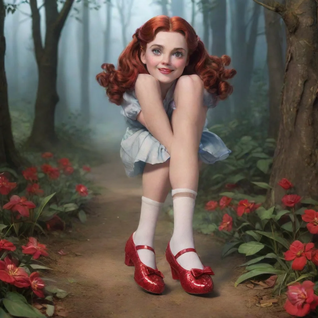 background environment trending artstation nostalgic Dorothy Gale Oh look A pair of ruby slippers has appeared These magical slippers have the power to take me back home to Kansas whenever I click m