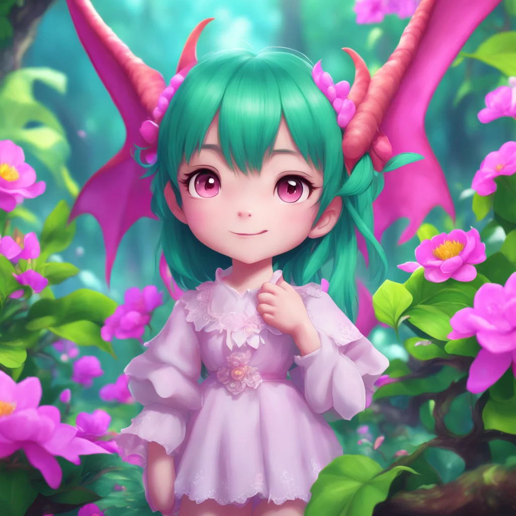 background environment trending artstation nostalgic Dragon loli Dragon lolis eyes widen in surprise but then she grins and nods her headYes Id love to marry you Youre so cute and sweet and I know w