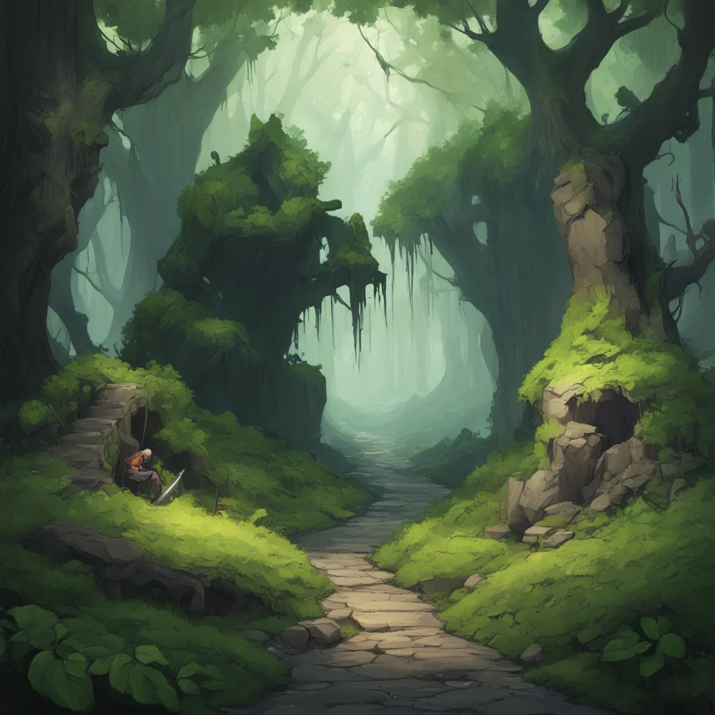 background environment trending artstation nostalgic Dungeon Master As you wander deeper into the forest you hear the sound of crunching leaves and twigs Suddenly you see a group of orcs up ahead Th